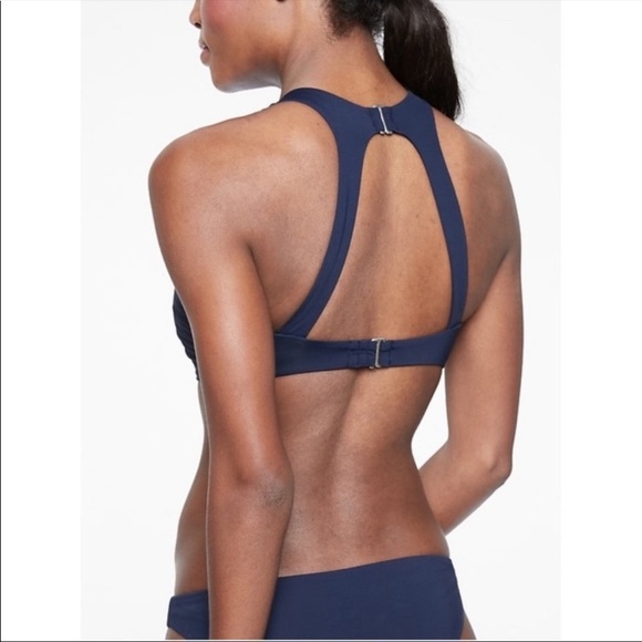 Athleta Maldives High Neck Bikini Top High-neck Small Medium - Picture 5 of 13